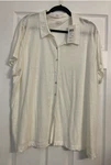 Nwt $188 Eileen Fisher White Organic Linen Jersey Classic Top 2X. Fixed Price $79.97.