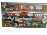 2003 Goldlok Train Set Battery Passenger Express Track Station Locomotive Sound. Fixed Price $49.99.