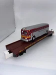 Mth Premier 20-98831 Milwaukee Road Flat Car W/ Die Cast Bus #67208 Set Of. Fixed Price $180.00.
