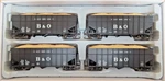Athearn 76428 Baltimore Ohio B&o Wood Chip Hopper Set (4-PACK) With Loads. Fixed Price $90.89.