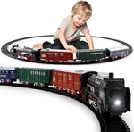 Christmas Train Set Toys For Kids, Track Locomotive Engine Battery Pow. Fixed Price $21.30.