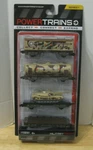 2012 Jakks Pacific Power Trains Series Military Freight Cars 4-PACK Nip. Fixed Price $24.95.