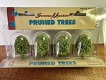 Ho Scale 433-1992 Scene Master Pruned 2.5" Deciduous Trees 4-PACK. Fixed Price $15.77.