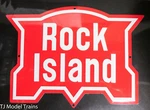 Microscale Metal #10017 Rock Island Rr (die Cut, Embossed Sign). Fixed Price $12.35.