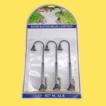 Model Power 6083 And O27 Scale Gooseneck Lighted Lamp Posts Set Of New. Fixed Price $19.99.