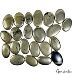 1260 CT/22 Pcs Natural Untreated Peru Apache Gold Pyrite Oval Cab Loose Gems Lot. Fixed Price $56.87.