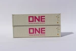 Jtc Model Trains 405166 One 40' Gray High Cube C.s. Container (pack Of 2). Fixed Price $23.99.