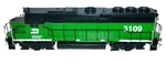 New Athearn Ho Scale GP-50 Burlington Northern Locomotive (BN-3109). Fixed Price $131.96.