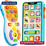 Joyin Upgraded Toy Phone And Remote Control Set, 90+ Music Learning Phrases,. Fixed Price $29.38.