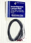 Miniatronics Incandescent Red Lamps 18-R12-10 12V 50MA 2.4MM Dia Pieces Nip. Fixed Price $19.95.
