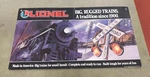 Lionel Big Rugged Trains Tradition 1900 Cardboard Sign Railroad Crossing 29X16. Fixed Price $19.99.