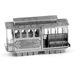 Fascinations Metal Earth San Francisco Cable Car 3D Model Small, Silver. Fixed Price $16.99.