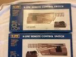 O27 Gauge K-line Left/right (pair) Remote Switches K-275/K-276. Fixed Price $100.00.