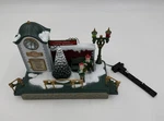 New Bright Holiday Express Musical Train Station Clock Tower 384-10. Fixed Price $60.00.