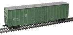 Atlas Ho Scale Nsc 5111 50' Plug-door Boxcar Quebec Gatineau(green/white) #75117. Fixed Price $33.99.
