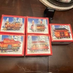 Vintage Holiday Santa Express Train Set Of World Bazaars Inc 1995 Orig Box. Fixed Price $59.99.