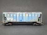 Prototype Weathered Scale Atlas Portec 3000 Covered Hopper Aeqx Ex B&m. Fixed Price $130.00.