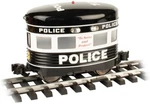 Bachmann Aristocraft Eggliner 96286 Police Department With Flashing Lights. Fixed Price $147.95.