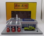 Mth 30-9124 Mobil Operating Gas Station Ln/box. Fixed Price $105.99.