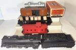 Lionel Postwar 2026 Steam Loco & 6466WX Tender W/3463 6462 6465 6257 Freight Car. Fixed Price $145.00.