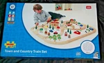 Bigjigs Rail Wooden Town And Country Train Play Set Track 101 Pcs. #BJT015 New. Fixed Price $99.99.