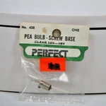 Perfect Parts Ho #438 Clear Pea Bulb 12 15V Screw Base Model Train Light Nos. Fixed Price $5.99.