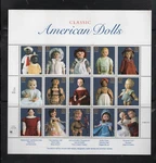 Us Sc# 3151 American Dolls Pane Of Mnh. Fixed Price $5.10.
