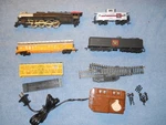 Bachmann 6605 Toy Train Transformer W/locomotive & Cars. Fixed Price $20.00.