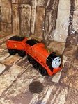 Thomas The Train Powered Diecacast James Motorized 2012 Mattel Gulane Y4111. Fixed Price $35.00.