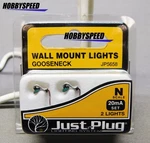 Woodland Scenics Scale Gooseneck Wall Mount Lights Landscape Scene WDS5658. Fixed Price $13.84.