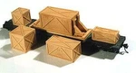 Chooch Enterprises 7243 Scale Cast Resin Freight Car Load -- Heavy Crates (5). Fixed Price $19.99.