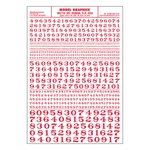 Woodland Scenics MG710 Numbers Roman R.r. Red. Fixed Price $10.69.