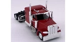 Ho Logistics Peterbilt Flat Top Sleeper Tractor #589084 1/87 Scale, Red. Fixed Price $31.95.