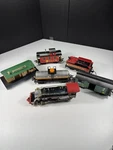 Vintage 1989 New Bright Up 2805 Steam Loco + 1986 Cars & Station Untested. Fixed Price $55.25.