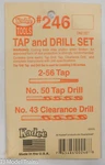 Kadee #246 (2-56 Tap & Set -- Includes And #50 #43 Drills). Fixed Price $12.98.