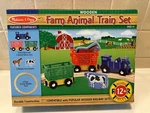 Nib Melissa & Doug Farm Animal Train Set Wood Railway 12+ Pieces #0644. Fixed Price $18.00.