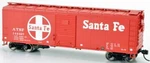 Bowser Santa Fe 40' Single Door Box Cars (assorted #'s) Nib Rtr *free Ship. Fixed Price $28.95.