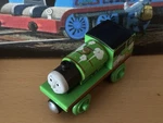 Authentic Fisher-price Wooden Thomas Train Roll & Whistle Percy!. Fixed Price $10.99.