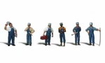 Scale Train Mechanics (6) Six Men Woodland Scenics A2721. Fixed Price $33.68.