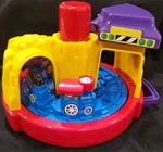 Vtg 1995 Shelcore Push & Spin Choo Train Toy Dinging Noises Handle Retro. Fixed Price $19.90.