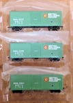 Athearn Ready To Roll 67479 40' Box Car British Columbia #4013 #4045 #4057 Ho. Fixed Price $63.89.