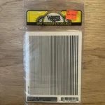 Woodland Scenics DT513 Black Stripes Dry Transfer Decals, Easy No Water/mess. Fixed Price $6.50.