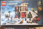 100%- 2018 Lego Set 10263 Christmas Winter Village Fire Station Complete. Fixed Price $160.00.