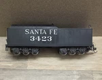 Santa Fe 3423 Model Train Tender Black Rolling Stock Analog Pre-built. Fixed Price $29.95.