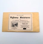 Jordan Products R-301 Highway Miniatures Railroad Depot Baggage Wagon Kit. Fixed Price $8.60.