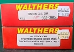 Lot Of Walthers Ho Scale Kits: 932-3414 Stock Car & 932-3864 Coil Model Train. Fixed Price $18.99.