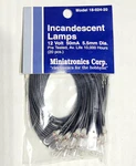 Miniatronics Incandescent Lamps 18-024-20 12V 50MA 5.5 Mm Dia 10 Pieces Nip. Fixed Price $39.95.