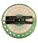 1933 Boye Knitting Stitch Gauge Dial Needle Double Point Steel G7. Fixed Price $15.11.