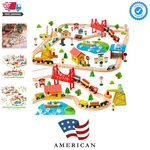 110PCS Wooden Set - Toy Magnetic With Track For Kids .... Fixed Price $80.79.