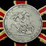 1818 Solid 0.925 Silver Antique Crown Coin Vintage Over 200 Years Old Royal Mint. Fixed Price $242.00.